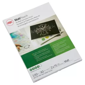 Meleglamináló fólia, 75 mikron, A3, matt, GBC