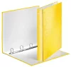 Gyűrűs könyv, 4 gyűrű, D alakú, 40 mm, A4 Maxi, karton, LEITZ "Wow", sárga