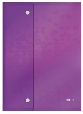 Irattartó tasak, A4, PP, patentos, LEITZ "Wow", vegyes színek