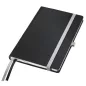   Jegyzetfüzet, A5, kockás, 80 lap, keményfedeles, LEITZ "Style", szaténfekete
