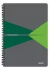 Spirálfüzet, A4, vonalas, 90 lap, PP borító, LEITZ "Office", szürke-zöld