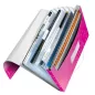   Harmonikamappa, A4, PP, 6 rekeszes, LEITZ "Wow", rózsaszín