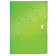 Harmonikamappa, A4, PP, 6 rekeszes, LEITZ "Wow", zöld