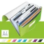  Harmonikamappa, A4, PP, 6 rekeszes, LEITZ "Wow", zöld