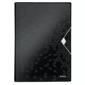   Harmonikamappa, A4, PP, 6 rekeszes, LEITZ "Wow", fekete