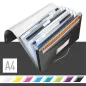   Harmonikamappa, A4, PP, 6 rekeszes, LEITZ "Wow", fekete