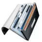   Harmonikamappa, A4, PP, 6 rekeszes, LEITZ "Wow", fekete