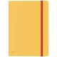Gumis mappa, extra tasakkal, PP, A4, LEITZ "Cosy" melegsárga