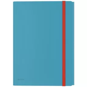   Gumis mappa, extra tasakkal, PP, A4, LEITZ "Cosy", nyugodtkék