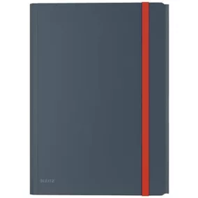   Gumis mappa, extra tasakkal, PP, A4, LEITZ "Cosy", bársonyszürke