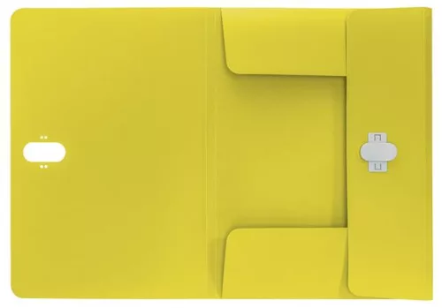 Iratvédő mappa, 11 mm, PP, A4, LEITZ "Recycle", sárga