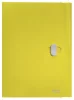 Iratvédő mappa, 11 mm, PP, A4, LEITZ "Recycle", sárga