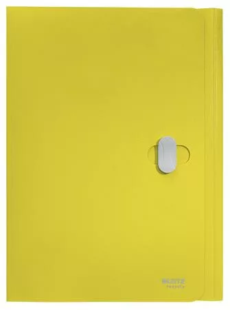 Iratvédő mappa, 11 mm, PP, A4, LEITZ "Recycle", sárga