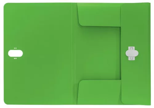 Iratvédő mappa, 11 mm, PP, A4, LEITZ "Recycle", zöld