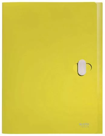 Iratvédő mappa, 38 mm, PP, A4, LEITZ "Recycle", sárga