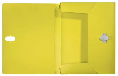 Iratvédő mappa, 38 mm, PP, A4, LEITZ "Recycle", sárga