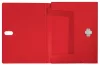 Iratvédő mappa, 38 mm, PP, A4, LEITZ "Recycle", piros