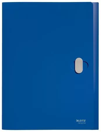 Iratvédő mappa, 38 mm, PP, A4, LEITZ "Recycle", kék