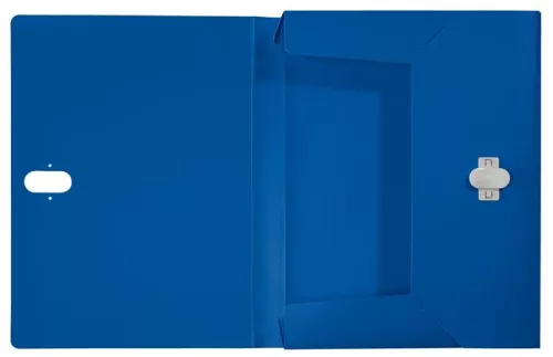 Iratvédő mappa, 38 mm, PP, A4, LEITZ "Recycle", kék