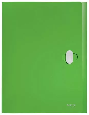 Iratvédő mappa, 38 mm, PP, A4, LEITZ "Recycle", zöld