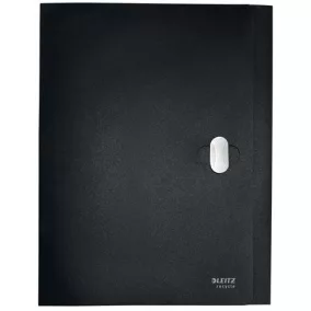   Iratvédő mappa, 38 mm, PP, A4, LEITZ "Recycle", fekete