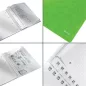   Spirálfüzet, A4, kockás, 80 lap, LEITZ "Wow", zöld