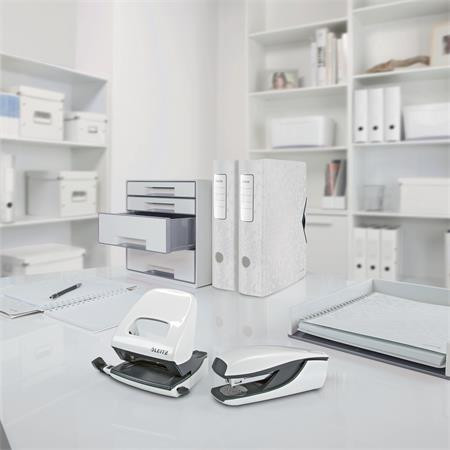 Spirálfüzet, A5, vonalas, 80 lap, LEITZ "Wow", fehér