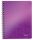 Spirálfüzet, A5, vonalas, 80 lap, LEITZ "Wow", lila