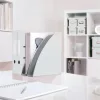 Spirálfüzet, A5, kockás, 80 lap, LEITZ "Wow", fehér