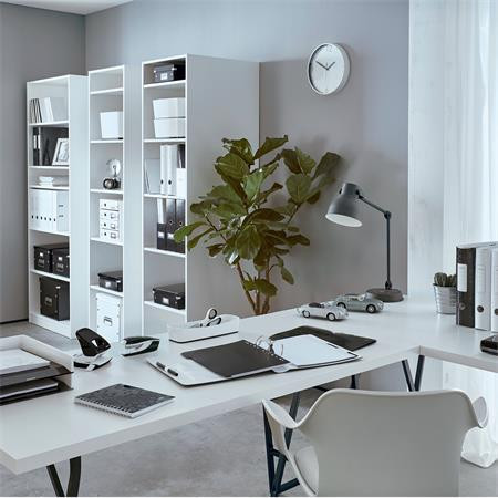 Spirálfüzet, A5, kockás, 80 lap, LEITZ "Wow", fekete