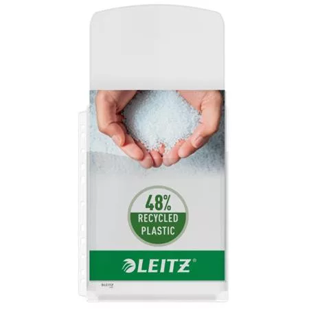 Genotherm, lefűzhető, A4, 170 mikron, narancsos felület, 20 mm, behajtható fül, LEITZ "Jumbo"