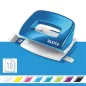   Lyukasztó, kétlyukú, 10 lap, fém, mini, LEITZ "Nexxt Wow", kék