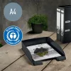 Irattálca, műanyag, A4, LEITZ "Recycle", fekete
