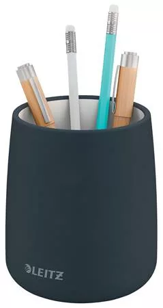 Írószertartó, kerámia, LEITZ "Cosy", bársonyszürke