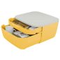   Irattároló, műanyag, 2 fiókos, LEITZ "Cosy", melegsárga