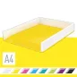   Irattálca, műanyag, kettős színhatású, LEITZ "Wow", sárga