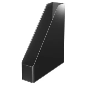   Iratpapucs, műanyag, 73 mm, kettős színhatású, LEITZ "Duo", fekete