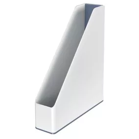   Iratpapucs, műanyag, 73 mm, kettős színhatású, LEITZ "Wow", fehér