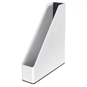   Iratpapucs, műanyag, 73 mm, kettős színhatású, LEITZ "Wow", fekete