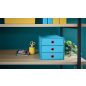   Irattároló, laminált karton, 3 fiókos, LEITZ "Cosy Click&Store", nyugodtkék