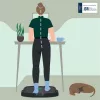Álláskönnyítő szőnyeg, ergonómiai, LEITZ "Ergo Active"