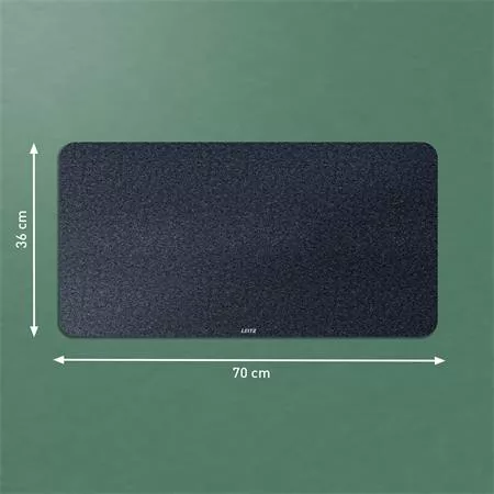 Könyökalátét, 70x36 cm, filc, LEITZ, sötétszürke