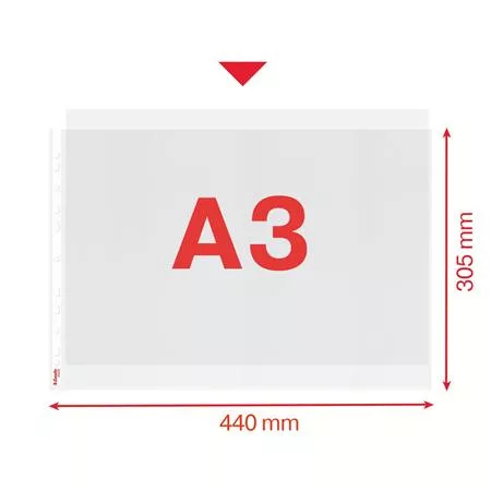 Genotherm, lefűzhető, A3, 75 mikron, narancsos felület, fekvő, ESSELTE