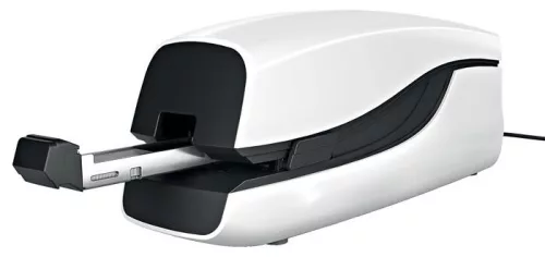 Tűzőgép, elektromos, 24/6, 20 lap, LEITZ "Nexxt 5533", fehér