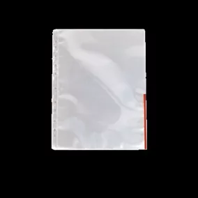   Genotherm, lefűzhető, felül/oldalt félig nyitott, A4, 105 mikron, víztiszta, ESSELTE, piros