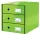 Irattároló, laminált karton, 3 fiókos, LEITZ "Click&Store", zöld