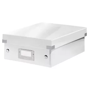   Doboz, rendszerező, S méret, LEITZ "Click&Store", fehér