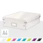   Doboz, rendszerező, M méret, LEITZ "Click&Store", fehér