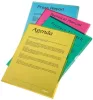 Genotherm, "L", A4, 105 mikron, narancsos felület, ESSELTE "Standard", kék