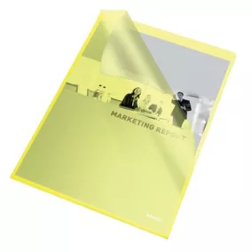   Genotherm, "L", A4, 105 mikron, narancsos felület, ESSELTE "Standard", sárga